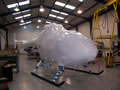 Shrink wrapped helicopter